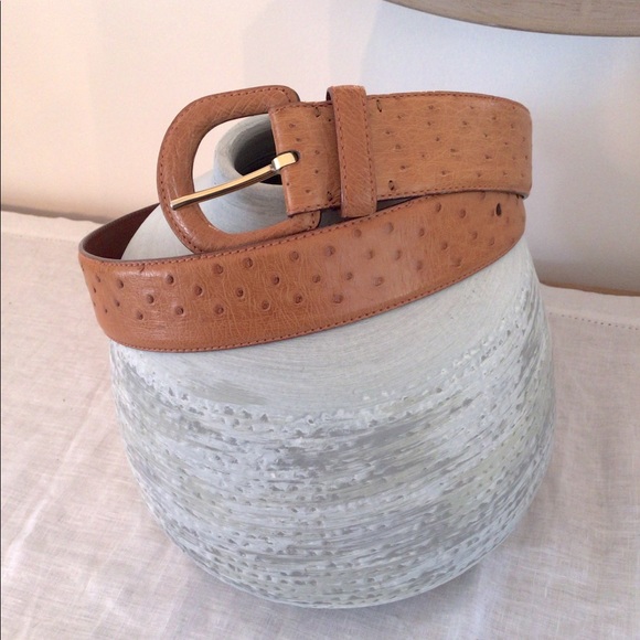 Ralph Lauren Accessories - Ralph Lauren Genuine Ostrich Belt